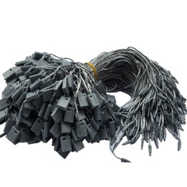 1000 PCS Hang Tag String Snap Lock Pin Loop Tie Fasteners,Polyester String White Hanging String White String Hang Tag String