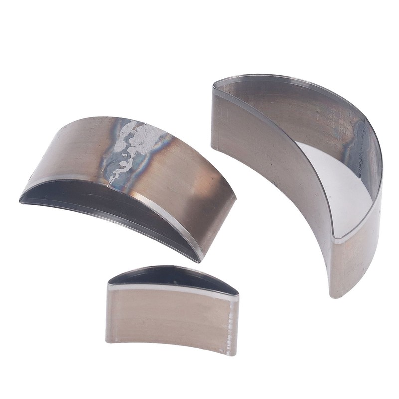 3PCS Cutting Die Set Alloy Steel Curved Moon Shape Hollow
