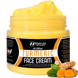 Natrulo Crema De Cúrcuma Para Rostro Y Cuerpo - Loción Iluminadora De Cúrcuma Totalmente Natural - Limpia La Piel Combate El Acné Y Unifica El Tono - 