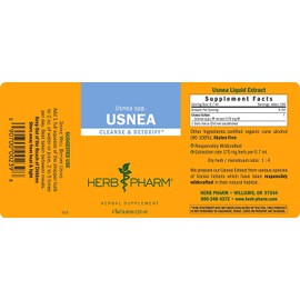 Herb Pharm Usnea Liquid Extract for Cleansing and Detoxification - 4 Ounce