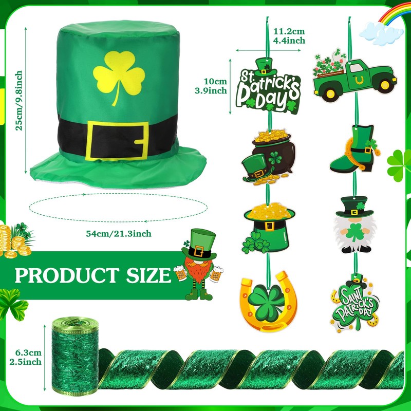 Halfchet St. Patricks Day Tree Ornaments Decorations St Patrick's Day