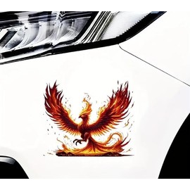 Phoenix Bird PVC Vinyl Car Decals Stickers Waterproof Self-Adhesive Decals for Cars, Laptops, Trucks, Motorcycles Wall Window Luggage Scratch Cover Door Decor Sticker
