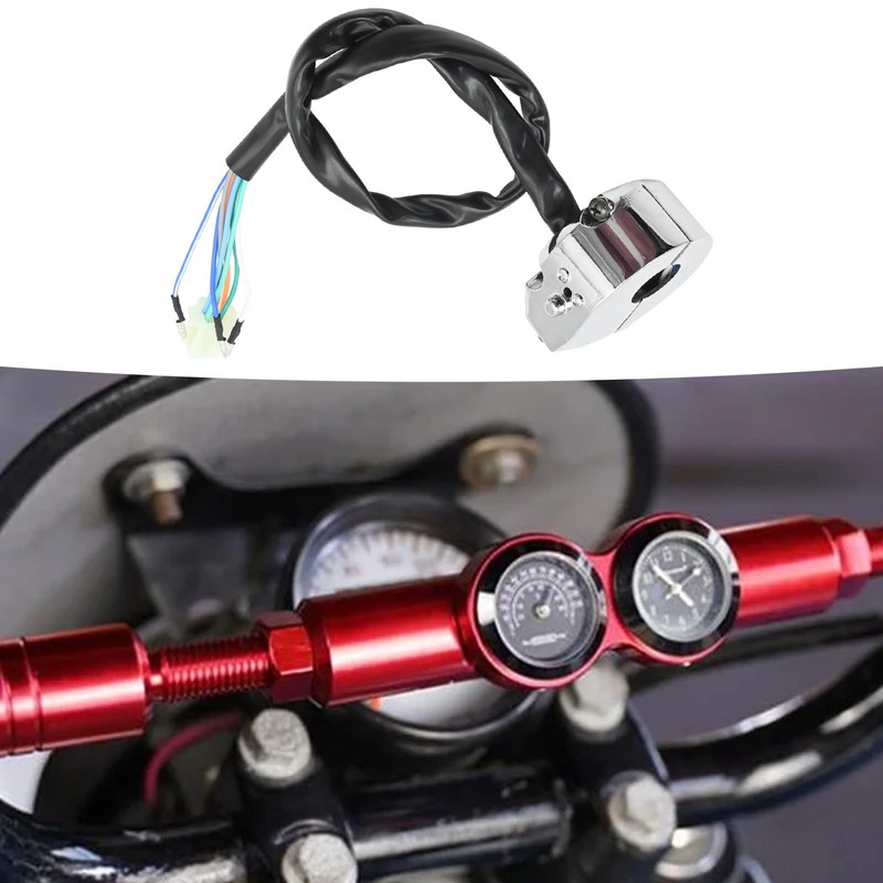 Aynaxcol Motorcycle Function Switch, Turn Signal Horn Headlamp Switches, Motorcycle