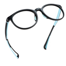 LifeArt Kid Blue Light Blocking Glasses, Filter 85% of Harmful Blue Light, Anti Eyestrain and Blurry, Computer Glasses (Black)