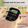 Tapp Collections RFID Credit Card Holder, Small Leather Zipper Card