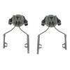 2Pcs Suspension Headset Bracket Helmet 19‑21mm Rail Adapter Rotatable Headphones