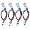 4 Set LED Indicator Light Signal Common Anode Waterproof Metal