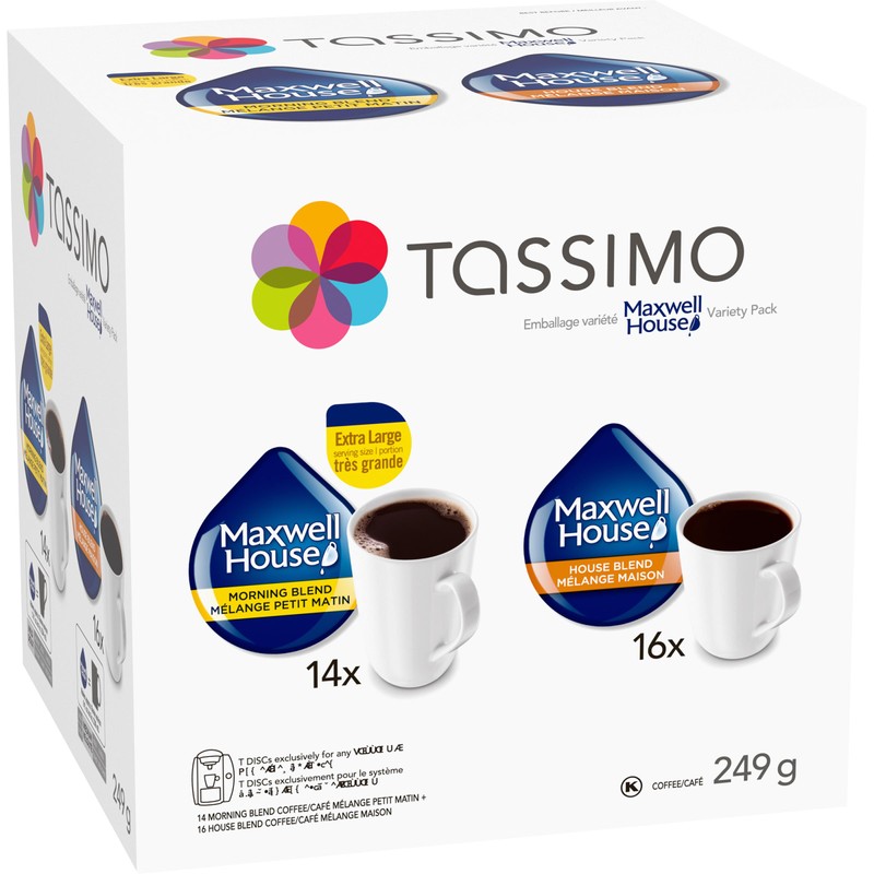 Maxwell House Variety Pack, 249g( 30 count (Pack of 1))