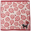 Noah Family Towel Handkerchief, Rosy Cat, Women's, Approx. 9.8 x