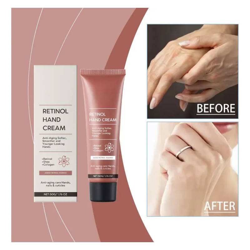 Crema De Manos Con Retinol 50g - Antiarrugas, Reparadora