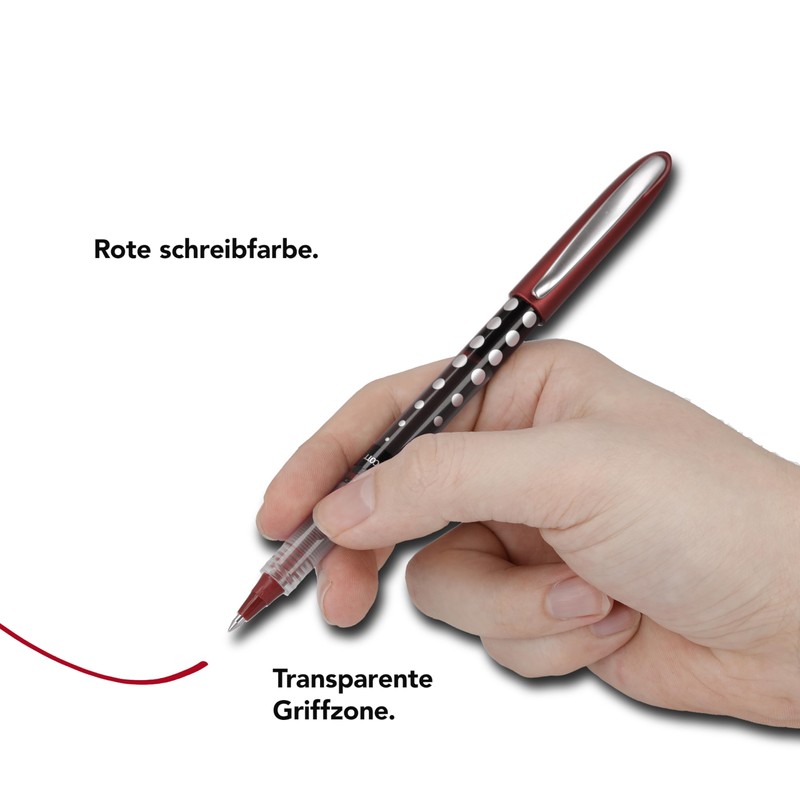 Westcott PULSAR E-730631 00 Rollerball Pen, Red, Pack of 10,