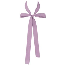 Mantieqingway Scarf for Women, Solid Color Satin Ribbon Tie Neckerchief Accessory for Wedding, Cosplay, Party (Purple)