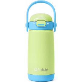 Fimibuke Kids Insulated Water Bottle with Straw Lid & Handle - 14oz BPA-FREE 18/14 Stainless Steel Metal Tumbler Leak Proof Double Wall Vacuum Kids Cup Toddler Water Bottle for School Boys Girls