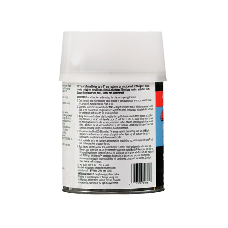 Bondo Bondo-Hair Long Strand Fiberglass Reinforced Filler, 00762, 1 Quart