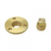 MiOYOOW 2-Piece Solid Drain Plug Set, Brass Drain Marine Boat