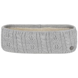 LIERYS Scally Headband - Ear Warmers - Headband - Plain Colours with Cotton Lining - Women - Autumn/Winter - Made in Germany, lightgrey