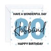 happy 80 80th Birthday Husband Card age (envelope included)