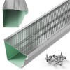 Waterlock 6" Gutter Guards Leaf Protection, Domestic Aluminum Gutter Covers