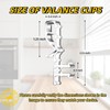 12 pcs 2-1/8 inch Hidden Channel Valance Clips, Clear Plastic