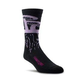 Farm to Feet Sonoma Everyday Light Cushion Crew Socks (Small, Blackberry)