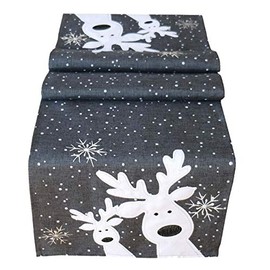 Raebel Reindeer Table Runner, Various Sizes, Dark Grey