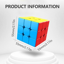 pclapora Rubik's Cube Magnetic Rubiks Cube 3 x 3, Speed Cube Classic, High-Quality Magic Speed Cube for Children, Adults, Beginners, Birthday, Festival