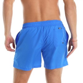 Lncropo Men's Swim Trunks Quick Dry Swim Shorts with Mesh Lining Swimwear Bathing Suits - Blue - 32