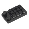 Mini Gaming Keypad 12 Keys 2 Knobs Blue Switch Black
