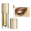 Metallic Liquid Glitter Eyeshadow & Waterproof Eyeliner Pen - Long-Lasting,