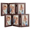 Frametory, 3 Picture Frames 5x7 Trifold Photo Frames Collage -