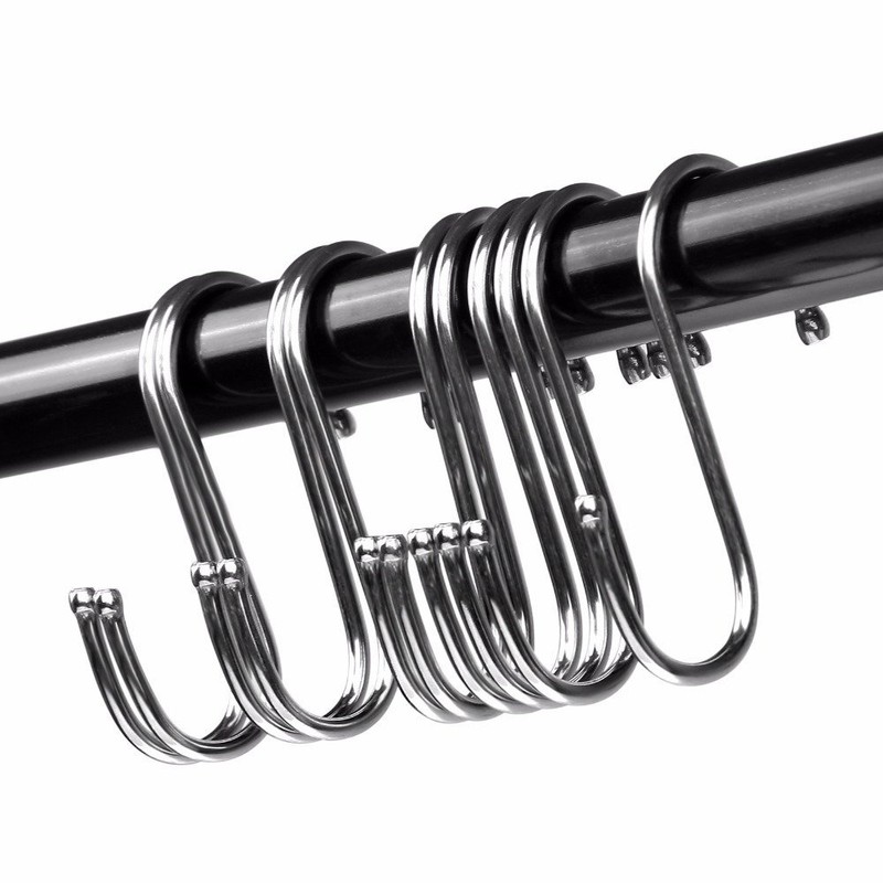 S Hooks Stainless Steel Hooks Metal Hooks Bathroom Kitchen Hanging
