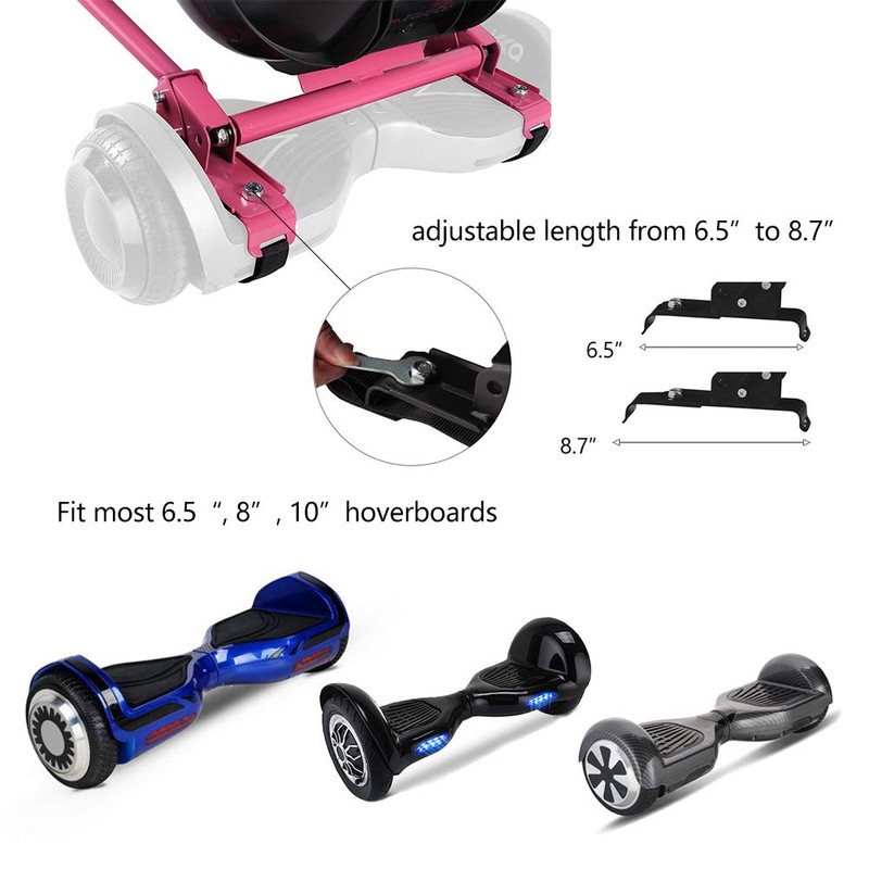 KKA Hoverboard Kart, Hover Cart, Buggy Attachment for 6.5"/8"/10" Hover