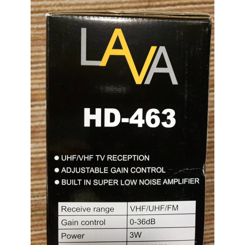 Lava Original LAVA HD-463 Indoor HDTV Antenna, Full HD 1080,