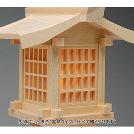 春日 燈籠 Wood 神前 Just put 8 Dimension Lanterns LED Bulb (Pair, 50-Pack) Corded SSK Bulb Not (神棚, God Hardware)