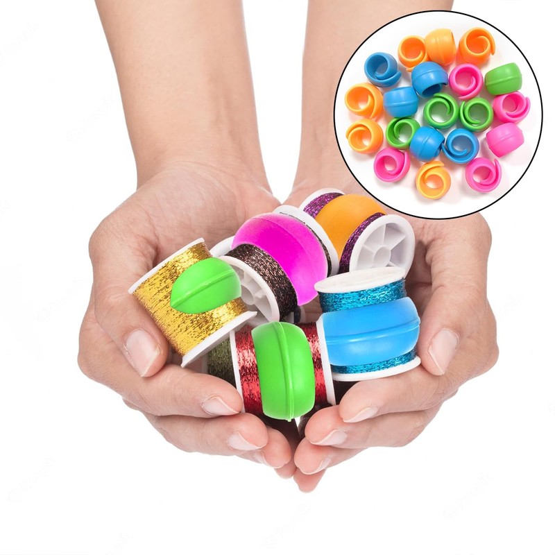 WELANE Spools Savers, 20PCS Sewing Machine Thread Spool Huggers for