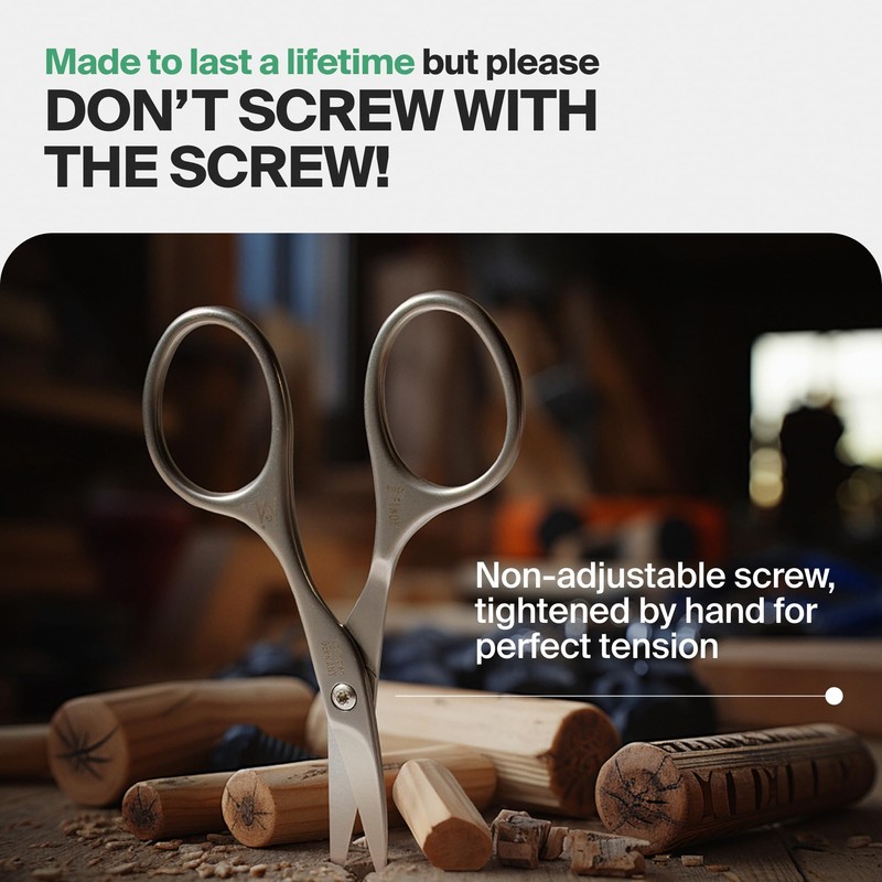 GERMANIKURE Tower Point Cuticle Scissors - Self-Sharpening FINOX22 Titanium Coated