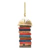 Book Shaped Christmas Ornament, Transparent Acrylic Book Lover Gift for