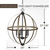 Sea Gull Lighting 5251005-846 Calhoun Five Light Chandelier Hanging Modern