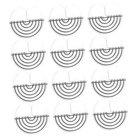 FRCOLOR 50pcs Hair Extension Pads Heat Insulation Scalp Guards with Scale Durable Hair Bonding Protector for Heat Protection and Styling Barber Supply