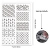 ORIGACH Background Pattern Clear Stamps for Cards Making DIY Scrapbooking
