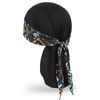 MELASA Cooling Durag Bandana Cap Hat Absorbs Sweat Headscarf Underhelmet