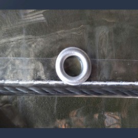 DTVEW Tarpaulin Cover Sheet with Grommets Foldable Waterproof Clear Tarps Gardening Camping Traveling Ground Covers Windproof (0.3mm Thick，Weight: 450g/㎡) (Color : Clear, Size : 3x4m)