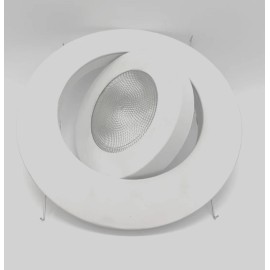Metro Lighting 6 Inch PAR30, BR30 Adjustable Gimbal Ring Trim,White,Rec