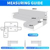 CYCMACO Waterproof Sofa Cover L Shape 4 Seater Couch Cover