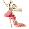 MONNEL MC439 Crystal Lady High-heel Shoe Lobster Clasp Charm for