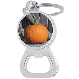 Festive Fall Pumpkin Bottle Opener Keychain
