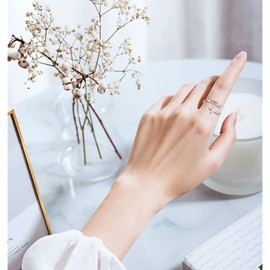 FLYOW Cross Ring 925 Sterling Silver Engraved I Can Do All Things Jesus Cross Adjustable Ring Religious Jewelry for Women Christian, Size 7