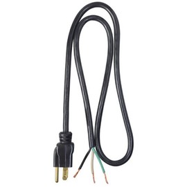 Master Electrician 09703ME 3-Feet Power Supply Replacement Cord, Black
