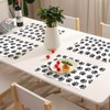 WRAPAHOLIC 50 Sheets Dog Paw Paper Place Mats - 11