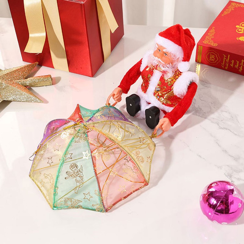 Parachute Christmas Ornaments Lovely Shape Safe Eco Friendly Fleece PC